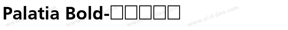 Palatia Bold字体转换